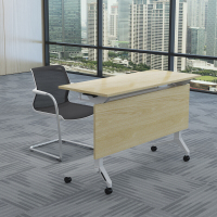 佐盛折叠培训桌长条桌课桌椅组合会议桌多功能移动翻板办公桌 长1.2米*宽0.5米