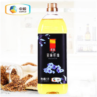 悦润RS 中粮亚麻籽油 物理压榨一级食用油 新疆塔原植物油 食用油 1L*2瓶/礼盒装
