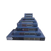 24口百兆千兆AP监控海康威视PoE交换机