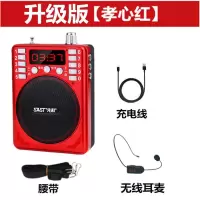 小蜜蜂扩音器教学教师专用迷你耳麦腰挂导游喇叭喊话插卡音箱[FM无线麦+腰带]