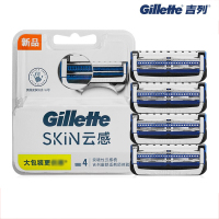 吉列(Gillette)0457 云感剃须刀刀片(4刀头)新老包装随机发货