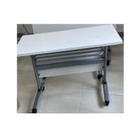 企业定制铁架板叠带背板条形桌办公桌1200*600*750 白色 宽桌子 DMS