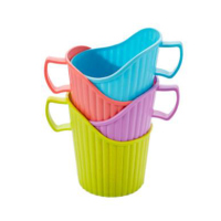 杯托 饮水杯加厚杯托塑料杯托纸杯架开水隔热托杯套