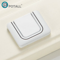 珀泰 抽屉柜门暗拉手欧式隐形明装平装柜子衣柜门把手现代简约橱柜拉手 888 小号 烤漆白