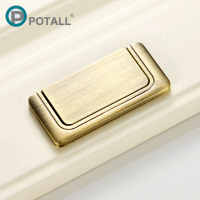 珀泰 抽屉柜门暗拉手欧式隐形明装平装柜子衣柜门把手现代简约橱柜拉手 888 大号 青古铜