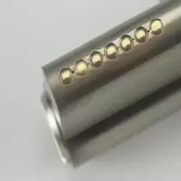 防盗大门锁芯 铜黄色大90mm