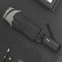 全自动反向伞反光包边三折雨伞（100把起订 可印刷）