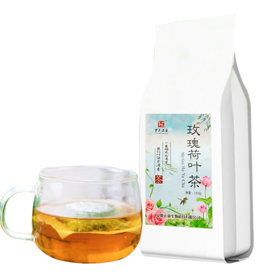 罗氏正基 玫瑰荷叶茶 养生茶花草茶袋装150g