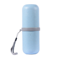 ETRAVEL/易旅 洗漱杯大容量牙膏牙刷盒户外便携式可拆卸分解水杯 颜色随机 19.5*7cm