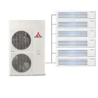三菱重工海尔7匹一拖六冷暖智能变频 家用中央空调(RFC200TX-N)多联机 集采