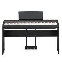 雅马哈电钢琴P128成人儿童入门初学者专业88键重锤数码电子钢琴官方标配+木架+三踏+全套配件