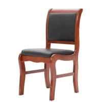 德诚和(DECHENGHE)会议椅油漆带扶手办公椅实木老板椅-BGYD641