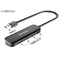 联想 usb3.0扩展器集线器转接头拓展坞一拖四分线器1米线