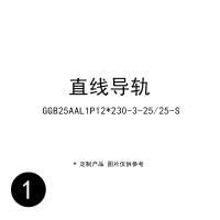 大通轩恒 直线导轨 GGB25AAL1P12*230-3-25/25-S(单位:个)