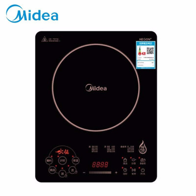 美的(Midea)电磁炉 十档大火力纤薄大面板触控 恒匀火计时功能 RH2268