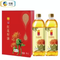 中粮悦润红花籽油礼盒1L*2瓶物理压榨食用油