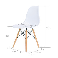 创世人 现代简约吧台椅靠背餐椅子经济型洽谈北欧家用网红椅电脑书桌椅