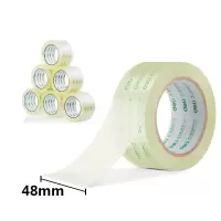 得力 高品质高透明封箱胶带48mm*60y 6卷装 30203