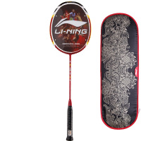 李宁LINING国家队赞助用拍全碳素羽毛球拍N55 N50谌龙 N55一代红色