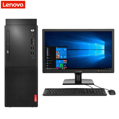 联想(Lenovo)启天M428 台式电脑套机(I7-9700 8GB 1TB 2G显卡DVDRW W10企业版)21.5英寸显示器