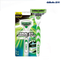 吉列(Gillette)3442 锋速3敏锐刀架 剃须刀(含1刀头) 新老包装随机发货