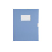 齐心(COMIX) A1249 PP档案盒资料盒(5.5厘米 蓝色 6册一箱)