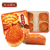 利口福广州酒家双黄白莲蓉月饼750g