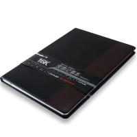 广博(GuangBo) GBP0645 16K拼皮商务皮面 办公笔记本子 记事本日记本 120张棕黑 10本装