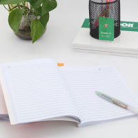 广博(GuangBo) GBR0793 A5办公记事本子日记本软抄本 100张 6本/包*5包 颜色随机