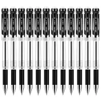 得力S20 中性笔0.7mm(黑色)(12支/盒) 黑色