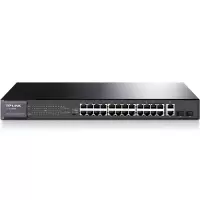 TP-LINK SL1226PE 24口百兆POE 交换机 2千兆口+2千兆光纤口