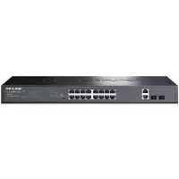 TP-LINK TL-SL1218PE-Combo 16口百兆POE 交换机 2千兆口+2千兆光纤口