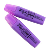 晨光2150多彩扁头荧光笔12支装 彩色荧光笔重点标记笔记号笔涂鸦笔 紫色