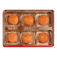 华美(huamei)420g金秋如意月饼礼盒装 2盒装