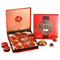 华美(huamei)1020g十全福礼月饼礼盒 单盒装