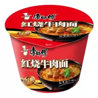 康师傅红烧牛肉面12桶桶面泡面整箱装