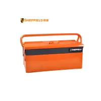 钢盾 SHEFFIELD S025005翻斗工具箱五金家用翻斗式工具箱车载维修铁箱5翻斗工具箱495X200X290MM
