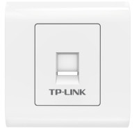 TP-LINK TL-EF601 单口网络信息面板 86型工程级电脑光纤宽带网线插座 集成六类非屏蔽免打信息模块
