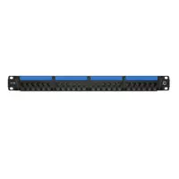 TP-LINK TL-ED6024 24口六类千兆网络配线架 高端工程级加厚型镀金 19英寸1U标准机架机柜式