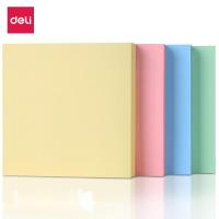 得力(deli)7151百事贴粘性便签纸便利彩色即时贴 76*76mm留言纸 N次贴 6包装(H)