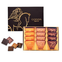 歌帝梵(GODIVA)比利时进口巧克力礼盒12片装(60g) 单盒装