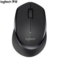 罗技(Logitech)M275(M280) 鼠标 无线鼠标 办公鼠标 右手鼠标 黑色 带无线2.4G接收器