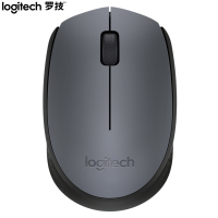 罗技(Logitech)M170(M171) 鼠标 无线鼠标 办公鼠标 对称鼠标 灰色 带无线2.4G 接收器