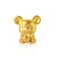 钦刻 生肖鼠黄金手链 足金 男女通用