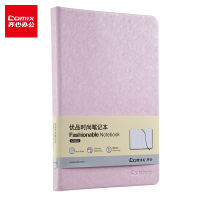 齐心(Comix)单个装 优品时尚笔记本子A5-122张 樱花粉 C5903