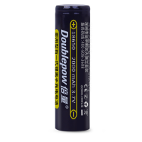 倍量 小风扇电池 USB充电夹子风扇通用锂电池3.7V 18650平头充电电池 18650平头2000毫安