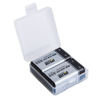 雷摄(LEISE)904四槽9V锂电池快速充电器+6F22四节9V套装万用表2粒9V600毫安锂电池