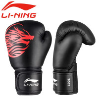李宁 拳击沙袋立式吸盘不倒翁散打沙包武术家用儿童成人健身器材拳击靶手套专用泰拳沙包 LXWK022拳击手8盎司