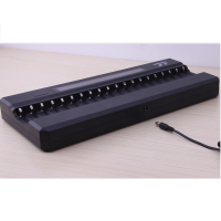 倍量 充电电池5号二十槽智能液晶充电器套装配大容量KTV无线话筒麦克风可充电池 K20充电器