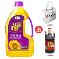 福临门 食用油RS 压榨一级充 氮保鲜 葵花籽油1.8L 套装 送陈醋+无纺布袋